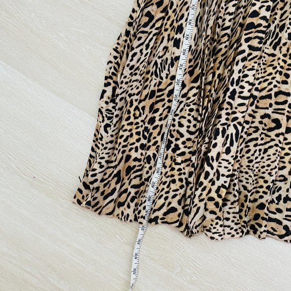 Portmans BNWT Always Ocelot Midi Pleated Skirt - Picture 3 of 9